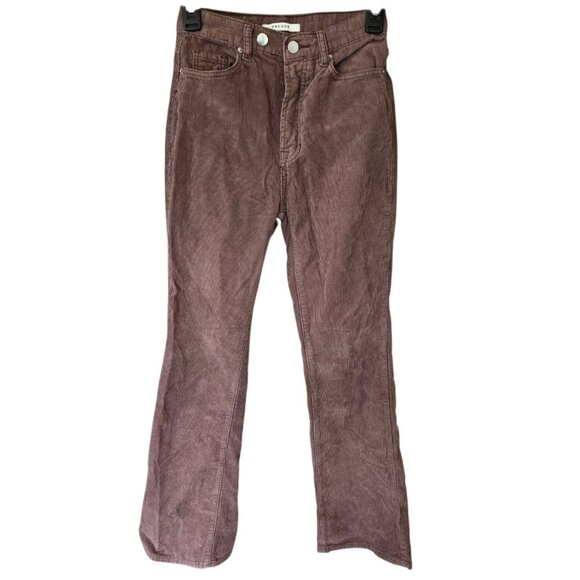PacSun High Rise Bootcut Corduroy Pants Women's 24x32 Brown Button Fly - Picture 4 of 9